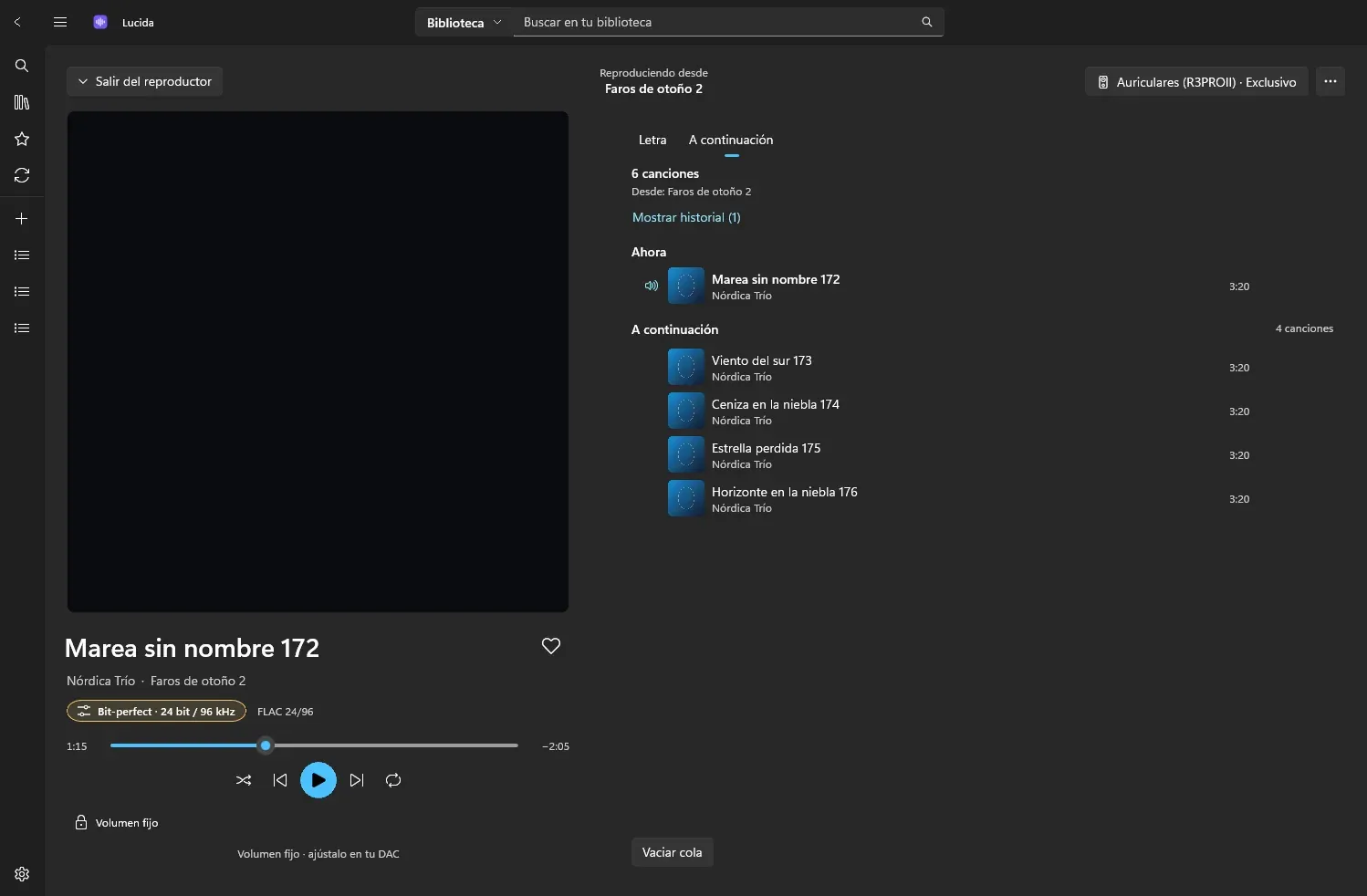 Reproduciendo ahora con la pestaña A continuación abierta, en Windows 11
